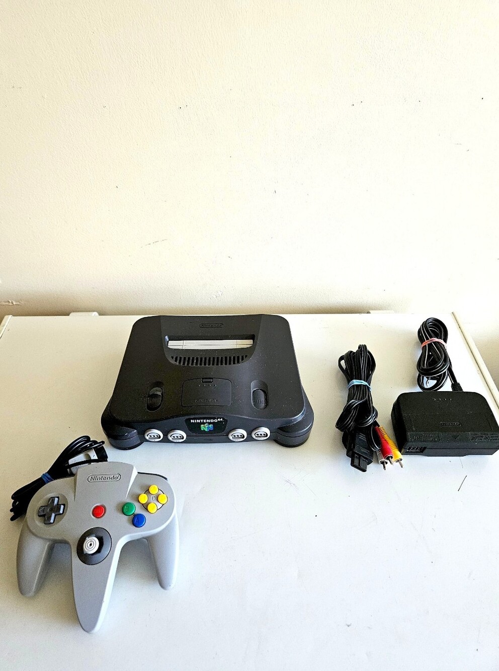 Nintendo 64 Console N64 with OEM Grey Controller NUS-001 Tested & Working!